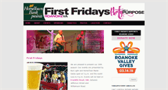 Desktop Screenshot of firstfridaysroanoke.com