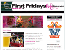 Tablet Screenshot of firstfridaysroanoke.com